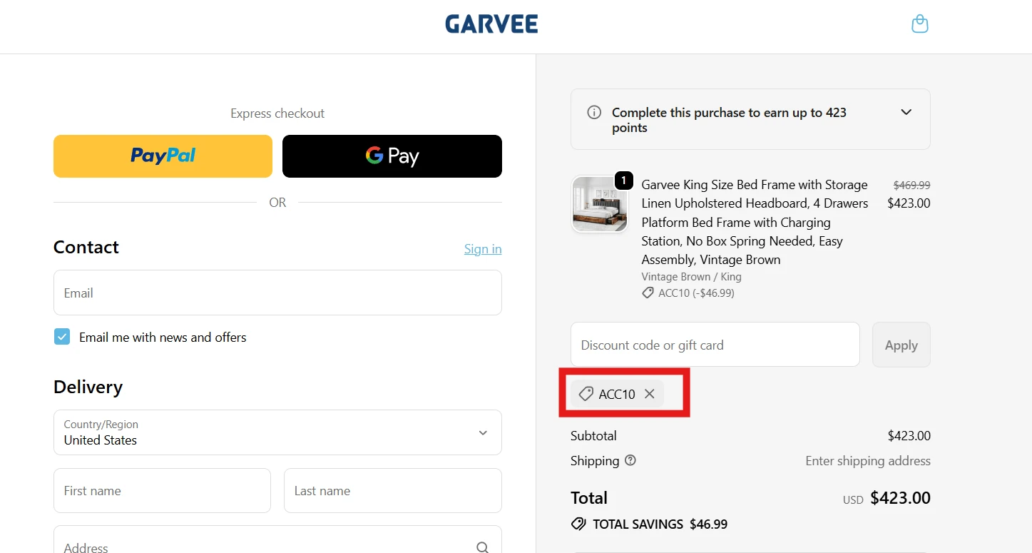 Use Discount Code ACC10 for 10% OFF Sitewide at garvee.com